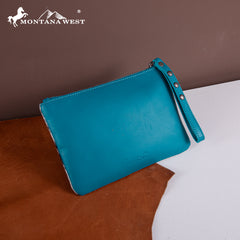 RLH-7003  Montana West Hair-On Cowhide Leather Wristlet