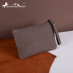 RLH-7003  Montana West Hair-On Cowhide Leather Wristlet