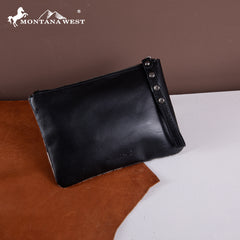 RLH-7001  Montana West Hair-On Cowhide Leather Wristlet