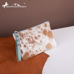 RLH-7001  Montana West Hair-On Cowhide Leather Wristlet