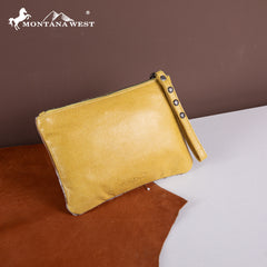 RLH-7006  Montana West Hair-On Cowhide Leather Wristlet