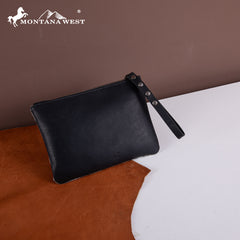 RLH-7005  Montana West Hair-On Cowhide Leather Wristlet