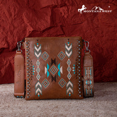 MW1245G-9360  Montana West Embroidered Collection Concealed Carry Crossbody