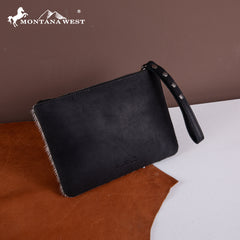 RLH-7002  Montana West Hair-On Cowhide Leather Wristlet