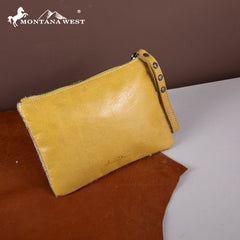 RLH-7002  Montana West Hair-On Cowhide Leather Wristlet