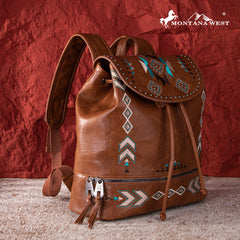 MW1245-9110 Montana West Embroidered Collection Backpack
