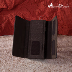 MW1245-W002 Montana West Embroidered Collection Wallet