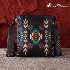 MW1245G-9360  Montana West Embroidered Collection Concealed Carry Crossbody