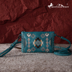 MW1245-181 Montana West Embroidered Collection Clutch/Crossbody