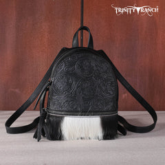 TR160-9110A Trinity Ranch Hair-On Cowhide Collection Mini Backpack