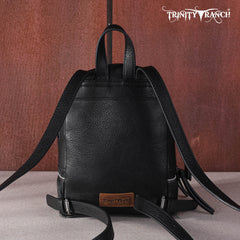 TR160-9110A Trinity Ranch Hair-On Cowhide Collection Mini Backpack