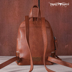 TR160-9110A Trinity Ranch Hair-On Cowhide Collection Mini Backpack