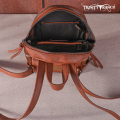 TR160-9110A Trinity Ranch Hair-On Cowhide Collection Mini Backpack