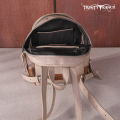 TR160-9110A Trinity Ranch Hair-On Cowhide Collection Mini Backpack