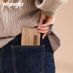 WG200-W054 Wrangler Credit Card Holder Wallet- Khaki