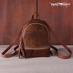 TR160-9110 Trinity Ranch Hair-On Cowhide Collection Mini Backpack