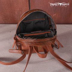 TR160-9110 Trinity Ranch Hair-On Cowhide Collection Mini Backpack