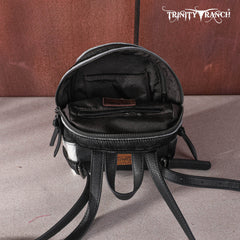 TR160-9110 Trinity Ranch Hair-On Cowhide Collection Mini Backpack