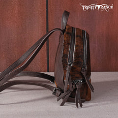 TR160-9110 Trinity Ranch Hair-On Cowhide Collection Mini Backpack