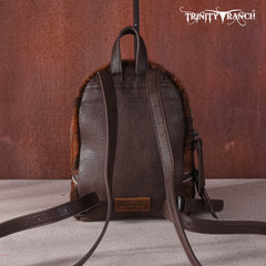 TR160-9110 Trinity Ranch Hair-On Cowhide Collection Mini Backpack