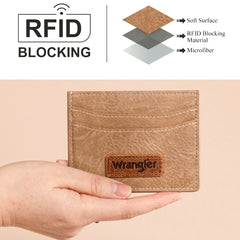 WG200-W054 Wrangler Credit Card Holder Wallet- Khaki