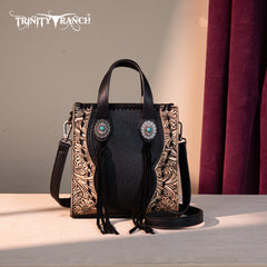 TR192-1605  Trinity Ranch Concho Collection Mini Tote/Crossbody