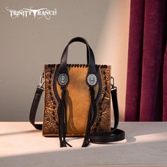 TR192-1605  Trinity Ranch Concho Collection Mini Tote/Crossbody