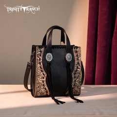 TR192-1605  Trinity Ranch Concho Collection Mini Tote/Crossbody