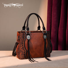 TR192G-8322  Trinity Ranch Concho Collection Tote/Crossbody