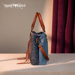 TR192G-8322  Trinity Ranch Concho Collection Tote/Crossbody