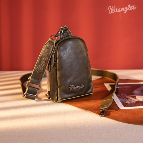 WG87-824 Wrangler Sling Bag/Crossbody/Chest Bag - Green