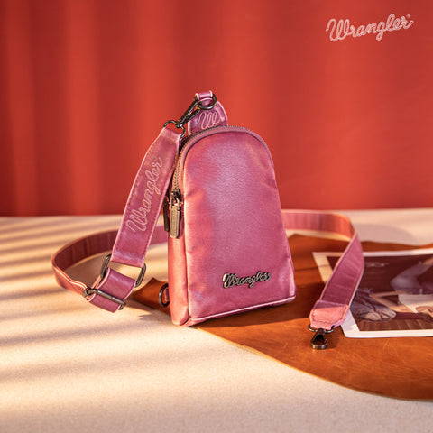 WG87-824 Wrangler Sling Bag/Crossbody/Chest Bag  - Purple