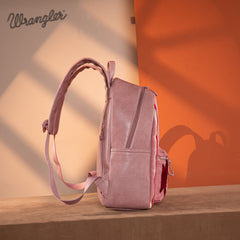 WG174-9115   Wrangler Southwestern  Knitted Backpack - Hot Pink