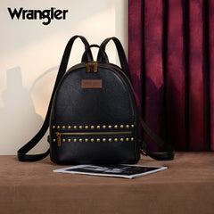 WG81-91101  Wrangler Studded  Backpack -Black