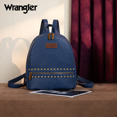 WG81-91101  Wrangler Studded  Backpack - Navy