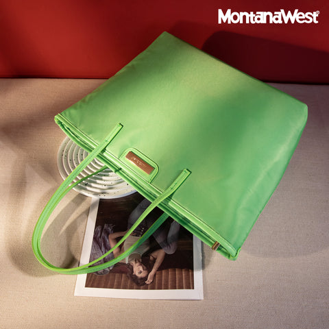 MWC-230A   Montana West Carry-All Tote - Light Green