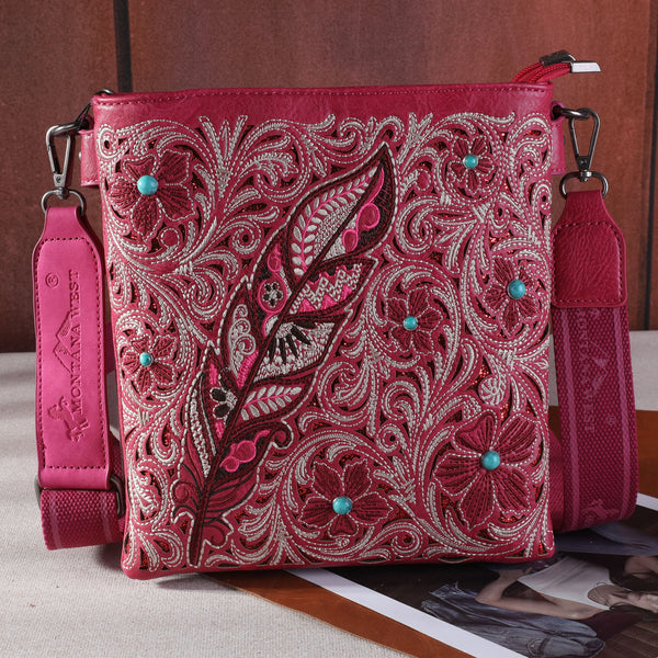MW1244G-9360 Montana West Embroidered Floral Cut-out Collection 