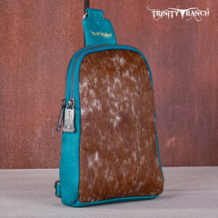 TR159-210 Trinity Ranch Genuine Hair-On Cowhide  Collection Sling Bag