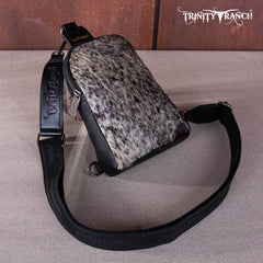 TR159-210 Trinity Ranch Genuine Hair-On Cowhide  Collection Sling Bag