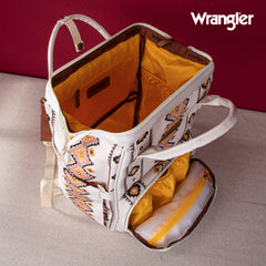 WG2204-9110  Wrangler  Aztec Printed Callie Backpack - Tan