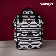 WG2204-9110  Wrangler Aztec Printed Callie Backpack - Black