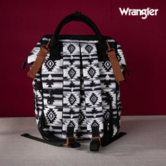 WG2204-9110  Wrangler Aztec Printed Callie Backpack - Black