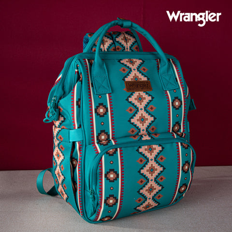 WG2204-9110  Wrangler Wrangler Aztec Printed Callie Backpack - Green