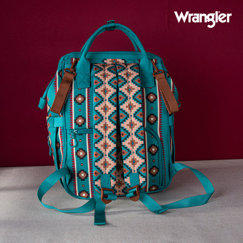 WG2204-9110  Wrangler Wrangler Aztec Printed Callie Backpack - Green