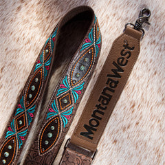 PST-2013  Montana West Western Guitar Style Embroidered Crossbody Strap