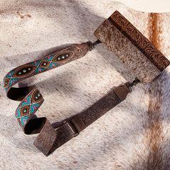 PST-2013  Montana West Western Guitar Style Embroidered Crossbody Strap