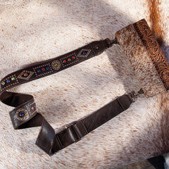 PST-2014  Montana West Western Guitar Style Crystal Studs Crossbody Strap
