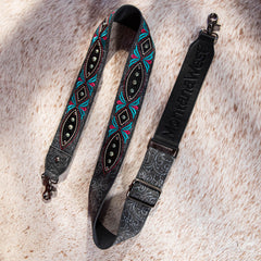 PST-2013  Montana West Western Guitar Style Embroidered Crossbody Strap