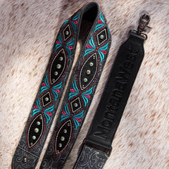 PST-2013  Montana West Western Guitar Style Embroidered Crossbody Strap