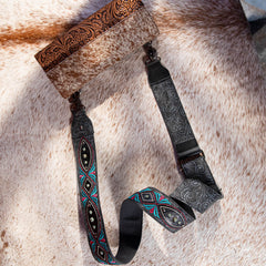 PST-2013  Montana West Western Guitar Style Embroidered Crossbody Strap
